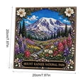 thumbnail image 3 of Hioyaky Vintage Natural Diamond Art Painting Kit Squares Diamond Crafts Set Handmade Ornament Supplies For Tabletop Display And Wall Home Decoration, 3 of 7