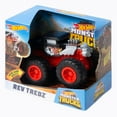 thumbnail image 2 of Hot Wheels Monster Trucks 1:43 Scale Bone Shaker Rev Tredz Vehicle, 2 of 2