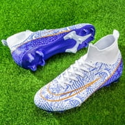 Mens Soccer Cleats Professional High-Top Football Shoes Outdoor Spikes Soccer Shoes