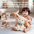 thumbnail image 3 of Conejo Liebre Robot Peluche Canta Mueve Orejas Baila - Blanco, 3 of 10