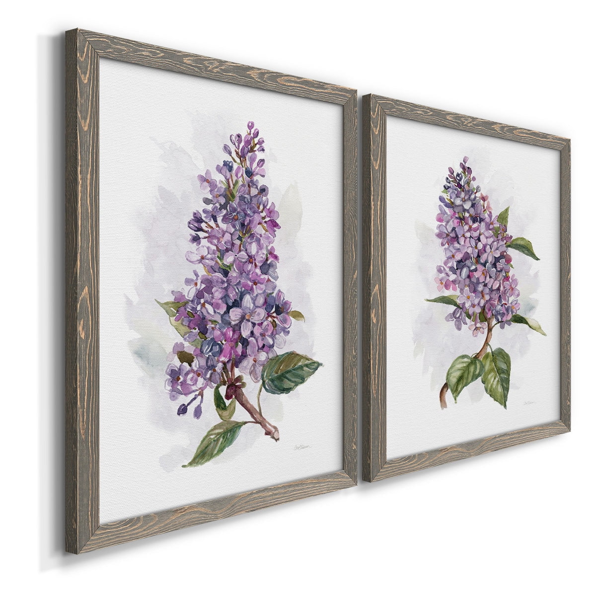 Awash in Lilac I - Premium Framed Canvas 2 Piece Set - Ready to Hang