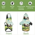 thumbnail image 6 of Honeii Prairie Pasture Cow Print Small Dog Hoodies Pet Hooded Sweatshirts Fall Winter Puppy Cat Sweaters Warm Clothes for Small Dogs Outfits Costume-X-Large, 6 of 7