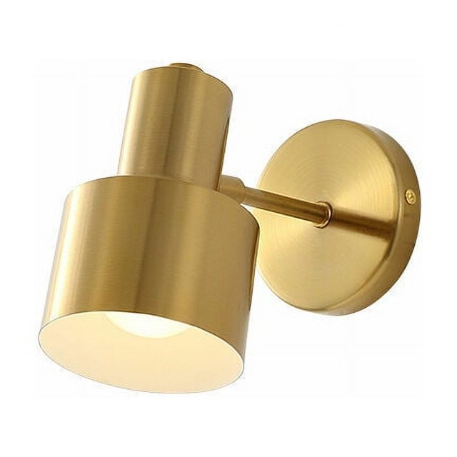 Luz de pared LED, espejo de dirección ajustable, luz de baño, escalera dorada, lámpara de pared de hierro para dormitorio