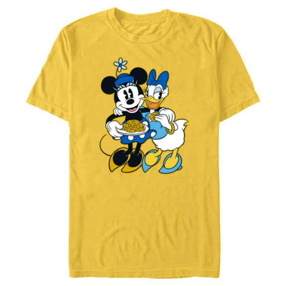 Disney Minnie Mouse & Daisy Duck Happy Hanukkah - Short Sleeve Blended T-Shirt for Adults - Customized-Yellow
