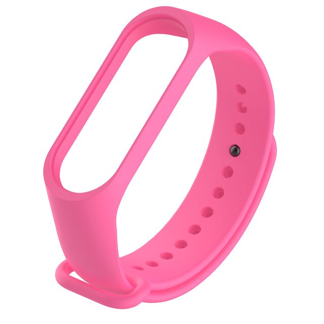 Shengyu Bracelet de Remplacement Bracelet de Poignet Flexible Bande Ronde Bracelet de Poignet Intelligent Résistant à l'Usure Bracelet de Montre Bracelet de Sport de Remplacement pour Mi 3 Rouge Rose