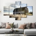thumbnail image 2 of TISHIRON 5PCS Framed Farm Theme Canvas Wall Art Set,60"x32" Retro Barn Farm Wall Canvas Art Decor, 2 of 7