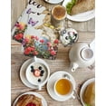 thumbnail image 4 of Spring Easter Bunny Kitchen Dish Towels for Drying Dishes Set of 4, Grey Wooden Red Floral Easter Eggs Waffle Weave Microfiber Hand Tea Bathroom Towels Quick Dry & Absorbent Towel 15.7x23.6, 4 of 7