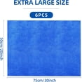thumbnail image 2 of 6 Pack Microfiber Cleaning Cloths Extra Large 30" x 20",XL Rags Washable Reusable Streak Free Lint Free Towels for Floor Mop,Glass,Windows,Kitchen,Bathroom,Office & Car Cleaning(Blue), 2 of 2
