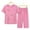 a_Pink, variant on Njoeus Two Piece Sets for Women Dressy, Pajamas for Women Two Piece Sets for Women Summer Outfits Pajama Set Cute Print Short Sleeve Tops with Capris Pants Pjs Set - Imitation Cotton Linen Cute Pajama
