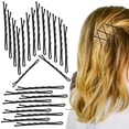 thumbnail image 2 of Black Bobby Pins-60 Count, Slideproof Hair clips for Women Girls and Hairdressing Salon, 2-inch Bun Pins for Thick Hair Thin hair and All Hair Types,, 2 of 4