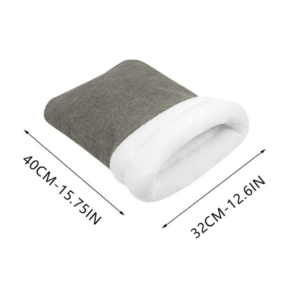 Cat Winter Sleeping Bag ,Warm Soft Cat Bed , Plush Pet Snuggle Sack , Cozy Puppy Bed , Pet Supplies Sleeping Bag,Semi-Enclosed Pet House, Deep Sleep Dog Kennel Winter Thick Warm(small)