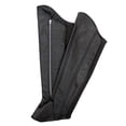 thumbnail image 2 of Hot Leathers LCU1002 Women's Black Lambskin Leather Side Zip Leggings 2XS/XS, 2 of 3
