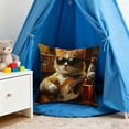 thumbnail image 6 of JoyMoreHome Cute Funny Cat Pattern Throw Pillow Cover with Hidden Zipper, 18x18 Inch Soft Durable Pillowcase for Livingroom, Sofa, Bedroom, Office, 6 of 6
