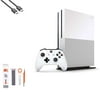 Microsoft Xbox One S 500GB, 4K Ultra HD White with BOLT AXTION Cleaning Kit HDMI Bundle Like New