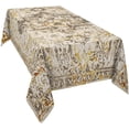 thumbnail image 2 of Beige Boho Rectangle/Square/Round Waterproof Tablecloths 60x120 inch Modern Geometric Vintage Abstract Art Aesthetics Polyester Table Cloth Table Cover Tabletop for Wedding Party Dinner, 2 of 6