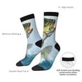 thumbnail image 4 of Rocae Largemouth Bass jumps out of water for Adult Socks Casual Athletic Stretchy Loose Socks for Women Men Non-Slip Middle Tube Socks, 4 of 6