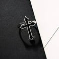 thumbnail image 3 of ZheElen Ring Black Durable Finger Rings Oiling Process Sturdy Simple Waterproof Jewelry Men Birthday Festival, 3 of 6