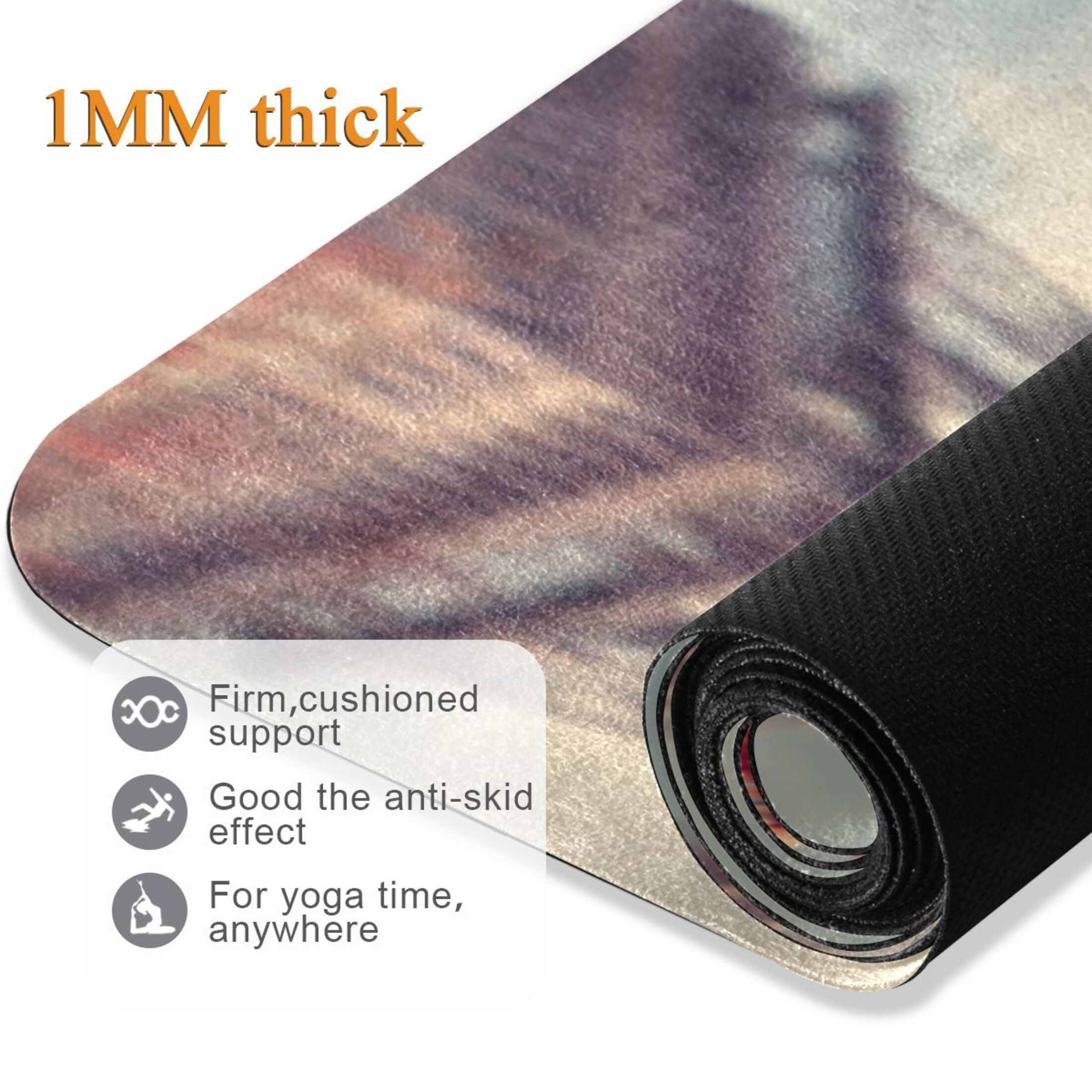 BZSMCE Yoga Mat Women Fitness Mat Autumn at The Tower Pattern