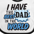 thumbnail image 4 of Inktastic I Have the Best Dad in the World Boys Baby Bib, 4 of 4