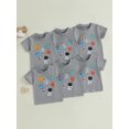 thumbnail image 3 of BemeyourBBs Boy Birthday T-Shirt Astronaut Print Short Sleeve Round Neck Tops, 3 of 9