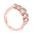 thumbnail image 2 of Aonejewelry 1 Ct. Ctw 5 Stone Engagement Wedding Band In 14K Solid Rose Gold, 2 of 3