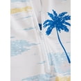 Blotona Baby Boy Girl Rashguard Swimsuit Cute Tree Print Short Sleeve