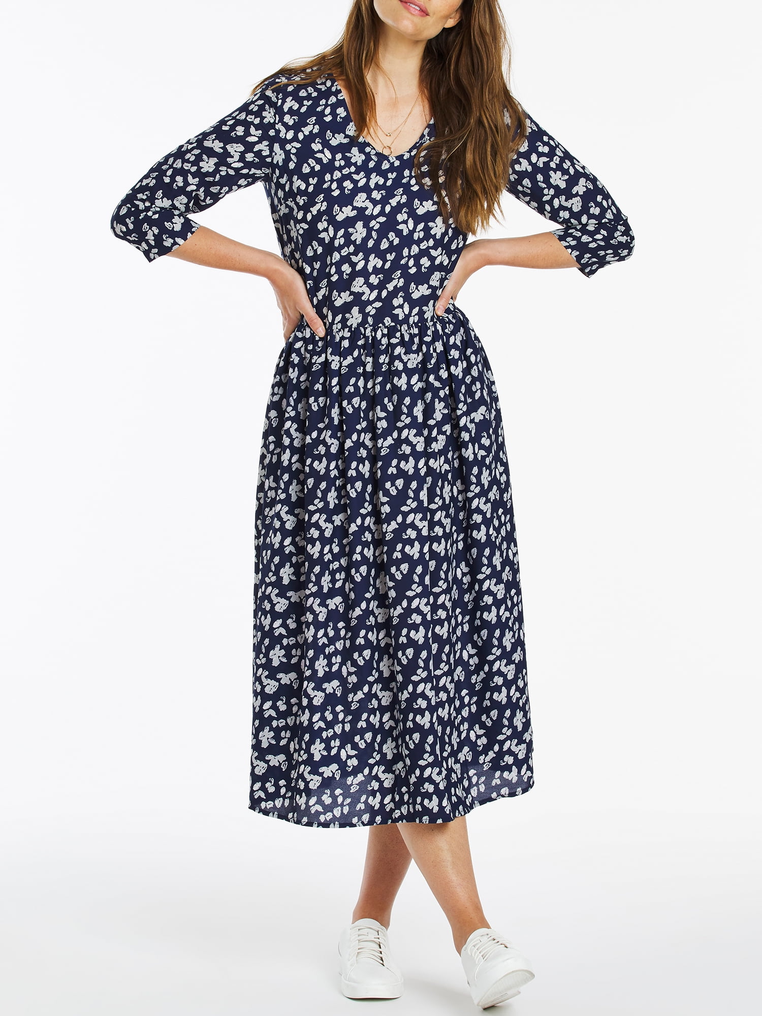 Simply Be Simply Be Women's Plus Size Olivia VNeck Tiered Smocked