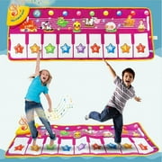 Alextreme Piano Keyboard Playmat Dance Mat Electronic Music Mat Touching Play Blanket Xmas Gifts Toys for Girls Boys