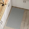 thumbnail image 2 of Mainstays Light Gray Woven Indoor Rug, High/Low Pattern, 18" x 30", 2 of 10