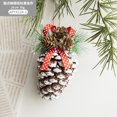 thumbnail image 1 of Adornos de piña natural para árbol de Navidad Otoño Rústico Mini Piña Adorno colgante Decoraciones para árboles de Navidad Pequeño adorno de Acción de Gracias con aguja de pino Baya para JAMW Sencillez, 1 of 5