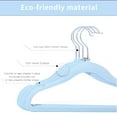 thumbnail image 4 of veeyidd Kids Velvet Clothes Hangers, Non Slip Baby Hangers Blue (11.6" Inch - 40 Pack), 4 of 5