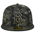 thumbnail image 2 of Men's New Era Black Brooklyn Dodgers 59FIFTY Day Allover Fitted Hat, 2 of 6