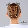 thumbnail image 2 of Motique Accessories Set of Hair Sticks with Gem Butterflies-One Size, for Adults (Tan), 2 of 4
