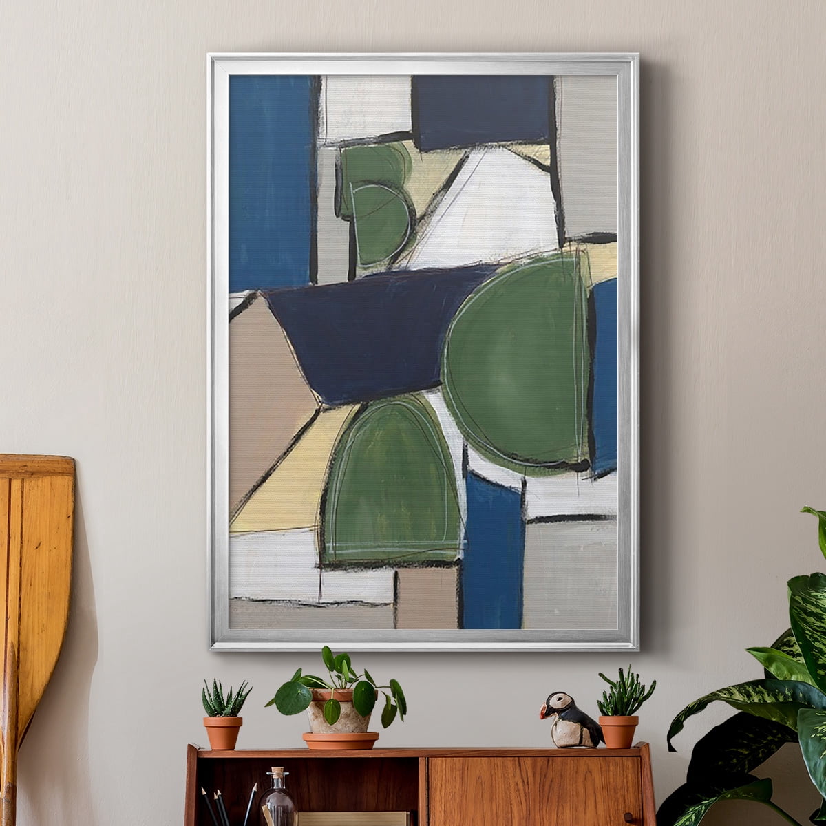 Spatial Mix II Premium Framed Print, in Gold, Black, or Silver - Ready to Hang