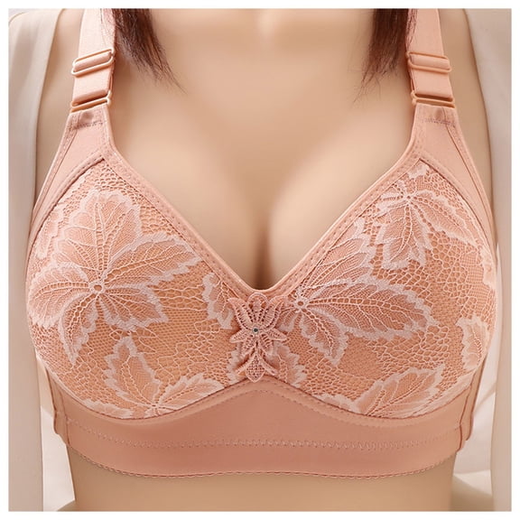 Women Fashion Casual Breathable Top Bra Underwear Without Steel Ring Gathering And Adjusting Bra Underwear Scrappy Bra Women Wireless Bra Womens Wireless Bra Workout Sports Bras Womens Bras Front
