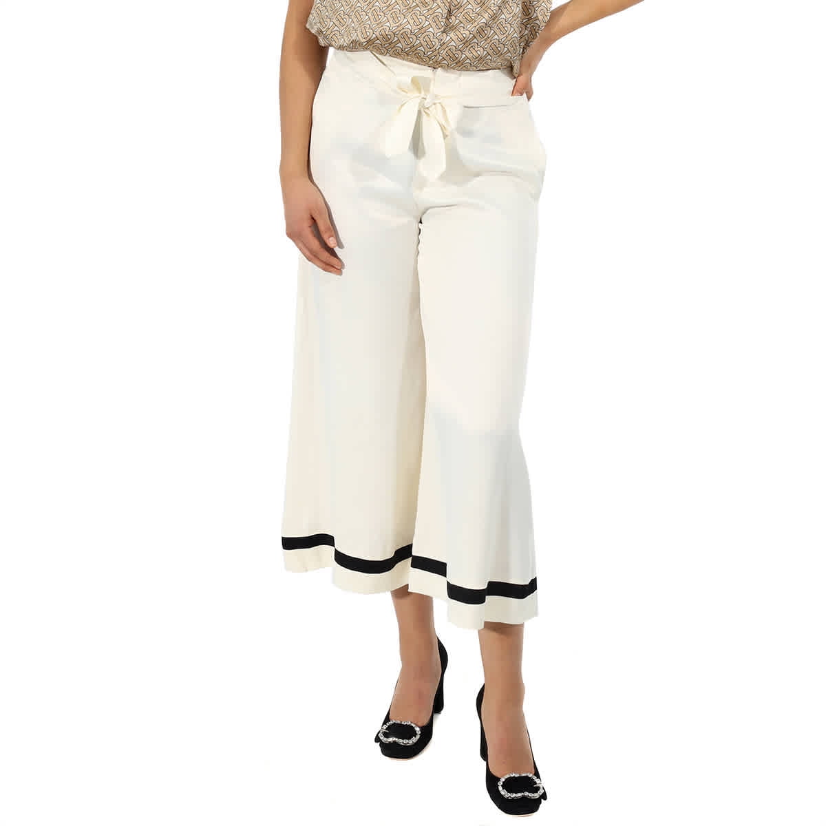 ralph lauren white wide leg pants