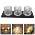thumbnail image 4 of Juego de 3 portavelas portátiles de cristal para bodas B, 4 of 9