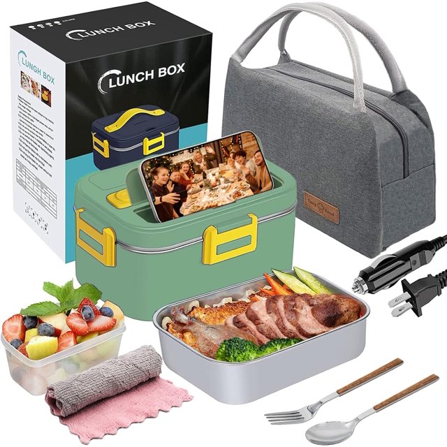 Gourmet on the Go, Reusable Lunch Container with Thermal Insulated Lining for Fresh Meals Anywhere, (Multipurpose Use, 1.8L)