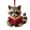 color, variant on GFHFHITJ Christmas Tree Ornaments, Handmade Reading Fox Raccoon Books Ornament, Forest Animals Christmas Decor for Readers Teachers Nature Lovers