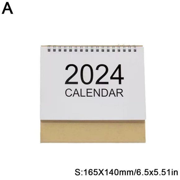 2024 Kraft Calendrier de Bureau Minimaliste Tente 2024 Année Civile Dragon N9D9