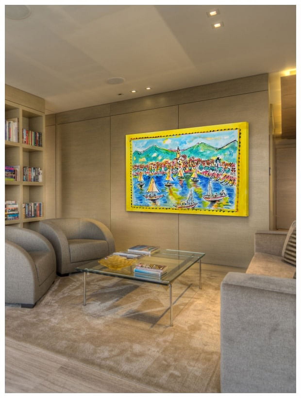 Marmont Hill "Cadaques Spain" by Wayne Ensrud Painting Print on Canvas