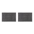 thumbnail image 4 of Toystoory Alfombra Textura suave Limpieza fácil Lavable a máquina Sin vertimiento Poliéster Chenille absorbente Gris profundo 2Conjunto, 4 of 6