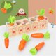 thumbnail image 4 of Juguetes Montessori Para Enchufar, Juego De Cosecha De Zanahorias, Juego De Tirar De Zanahoria, Simulación De Juguetes Educativos De Madera Cateissary FN003134-00, 4 of 6