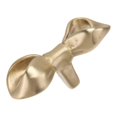 thumbnail image 2 of 1pc Brass Handle Practical Bowknot Shaped Cabinet Pull Handle for Home (Golden), 2 of 3
