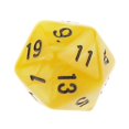 thumbnail image 5 of 10pcs Twenty Sided Dice D20 Playing D&d Games Rpg Party Dices Yellow, 5 of 5