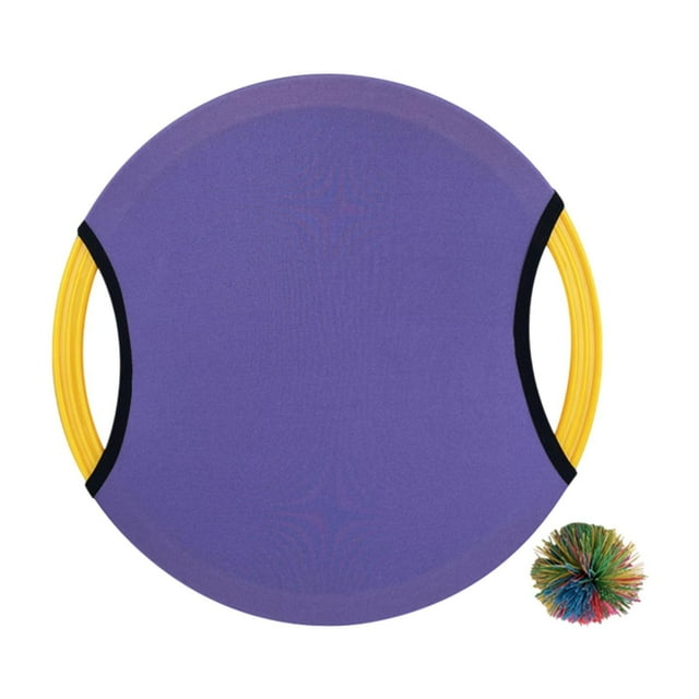 koolsoo Trampoline Paddle Ball Game Sensory Training Equipment for Kindergarten Lawn Violet