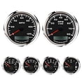 thumbnail image 2 of MOTOR METER RACING W PRO Series 6 Gauge Set - 85mm 3-3/8" GPS Speedometer & Tachometer 52mm 2-1/16" Volt, Fuel Level, Water Temperature & Oil Pressure Black Dial White LED - for Car, Boat & Truck, 2 of 4