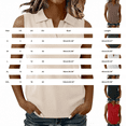 thumbnail image 4 of Breezora Women's Summer Athletic Tank Tops Sleeveless V Neck Collared Cotton Blend Stretchy Lightweight For Running Workout, 4 of 9
