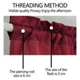 thumbnail image 5 of Taicans 1 Panel Blackout Valance,Kitchen Curtain Valance,Trim Tassel Valance Swag Rod Pocket Triangular Short Curtain for Kitchen Living Room Bedroom Decor 51 x 23.6 Inch Red, 5 of 12