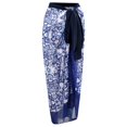thumbnail image 3 of Maillot de Bain une Pièce pour Femmes avec Jupes Maxi Bikini Enveloppantes 2 Pcs Imprimé Floral Maillot de Bain Contrôle du Ventre Ensemble Tankini, 3 of 8